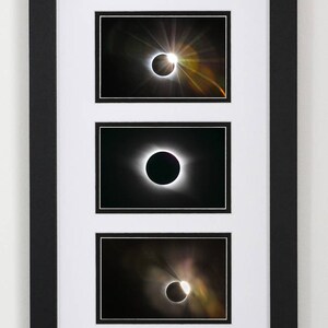 Total Solar Eclipse 2017- Collage Frame 12X20, Or Three Discounted Photo Set, Astrophotography, Solar Eclipse Framed, Solar Eclipse Wall Art