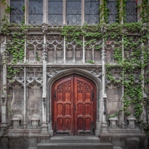 Chicago Photography- Bond Chapel at University of Chicago, Door Art, Architecture Print 8x8, 20x20 Chicago University, Old Chicago Wall Art
