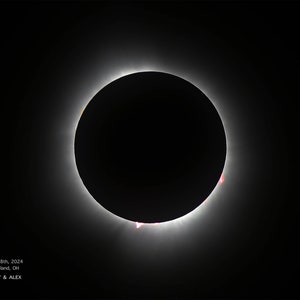 Solar Eclipse 2024- Personalized Gift, Canvas Print - Photo Wood Block - Photo Print - Framed Print