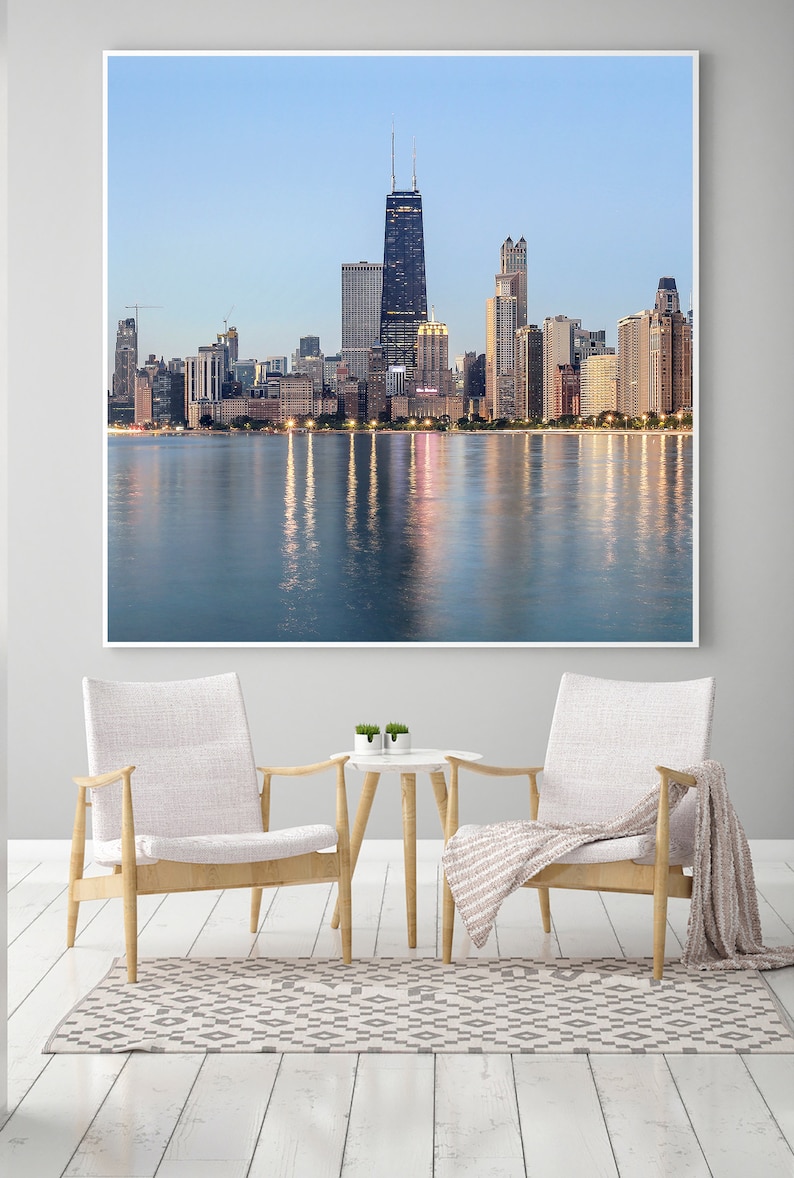 Chicago Wall Art, Chicago Photography, Chicago Skyline, Photo Print