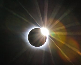 Total Solar Eclipse 2017, Astrophotography, Diamond Ring Effect, Solar Eclipse Photo, Eclipse Photography, Total Eclipse, Eclipse Framed Art