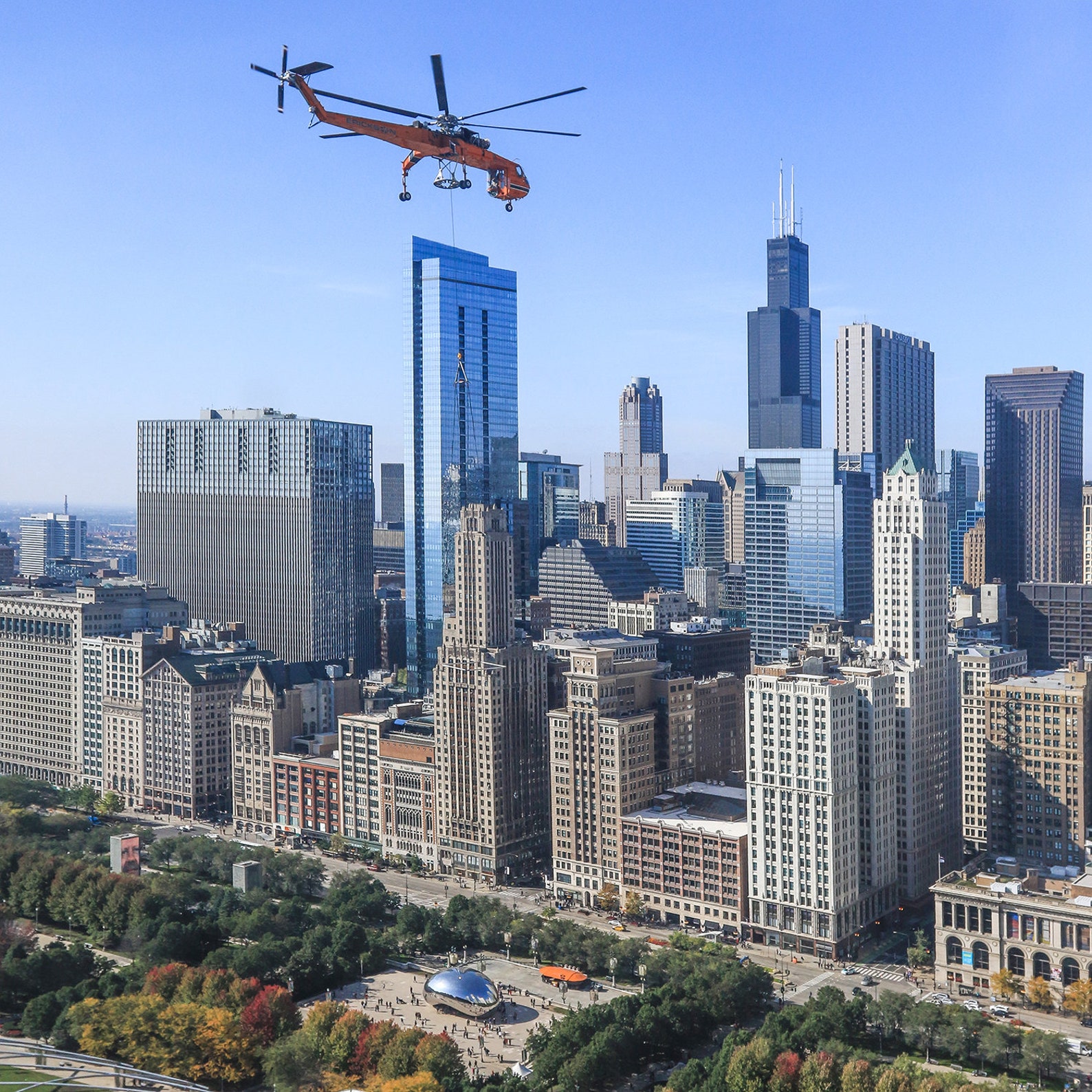 Chicago Wall Art Millennium Park Canvas Decor City Skyline - Etsy