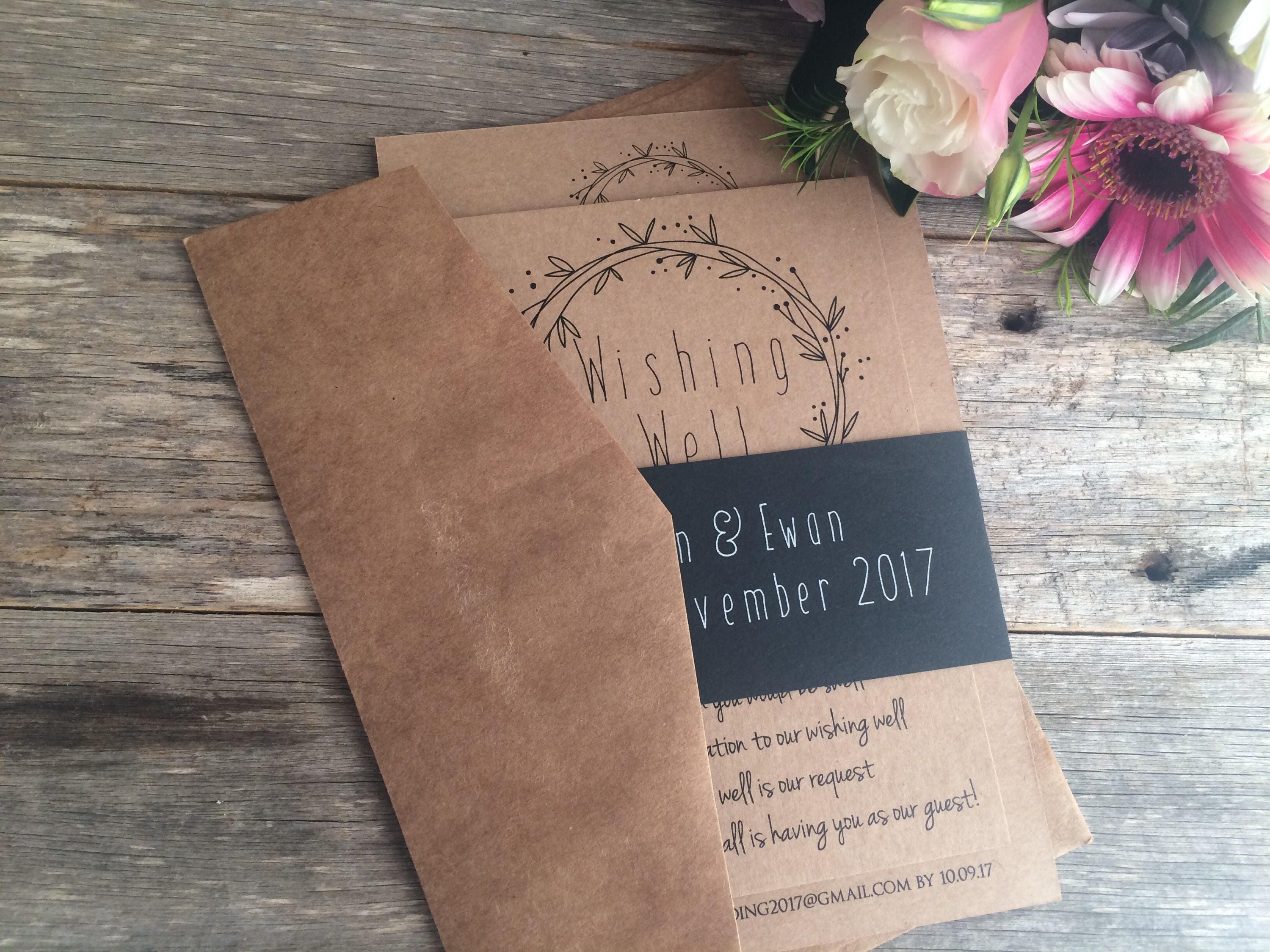 Rustic wedding invitation wedding invites rustic Etsy