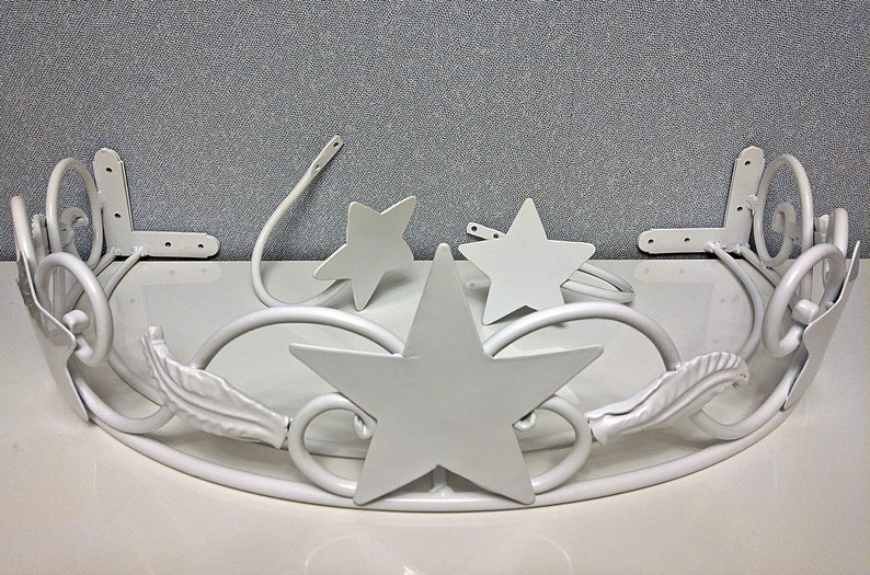 Bed Canopy Holder Crown Curtains Queen Baby King Frame Etsy