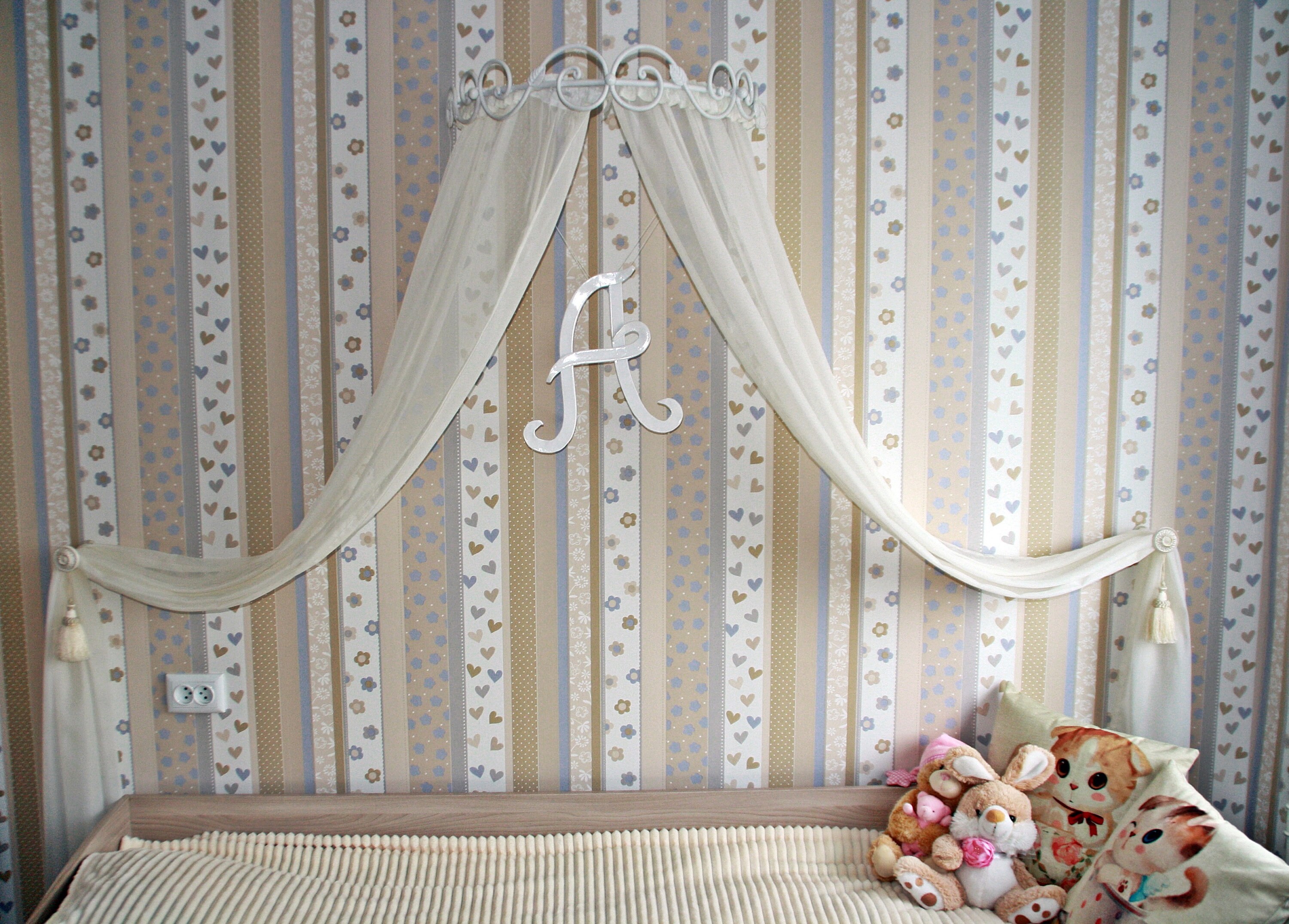 Bed Canopy Holder Crown Curtains Handmade Blacksmith Metall Etsy Australia