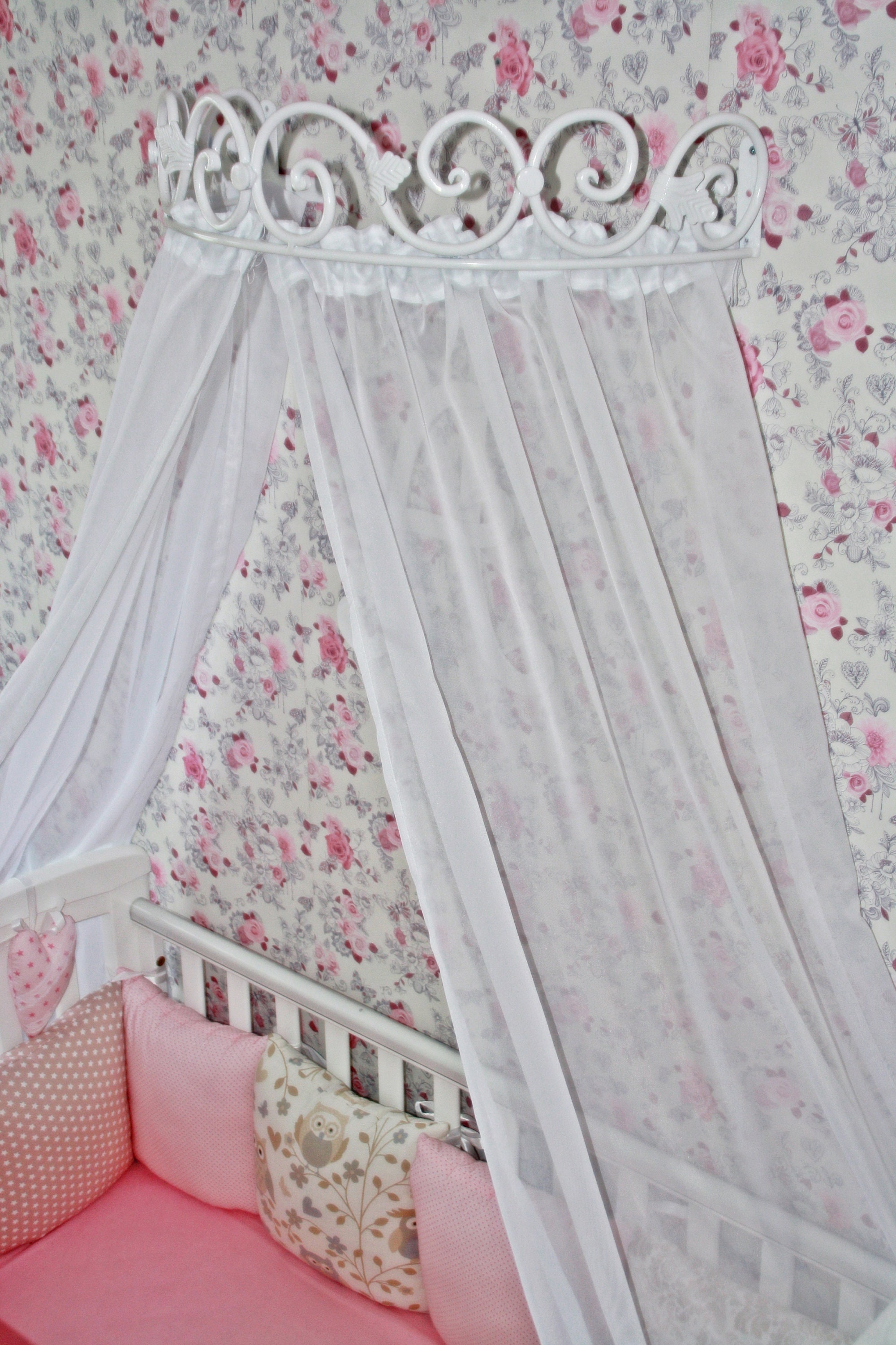 Bed Canopy Holder Crown Curtains Handmade Blacksmith Metall Etsy Canada