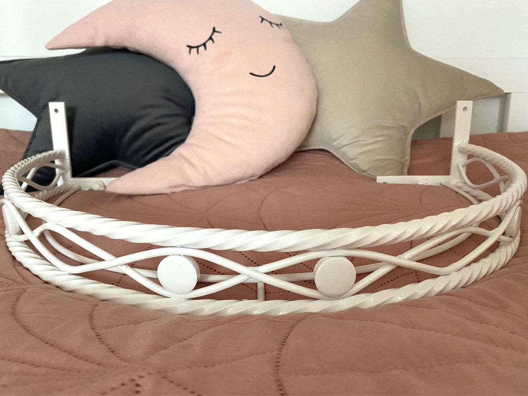 Bed Canopy Holder Crown Curtains Handmade Blacksmith Metall Wall Mount Corona Baby Cribs