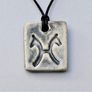 Hanoverian Warmblood Symbol / Logo Pendant - Horse Jewelry