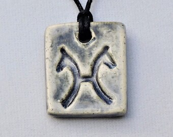 Hanoverian Warmblood Symbol / Logo Pendant - Horse Jewelry