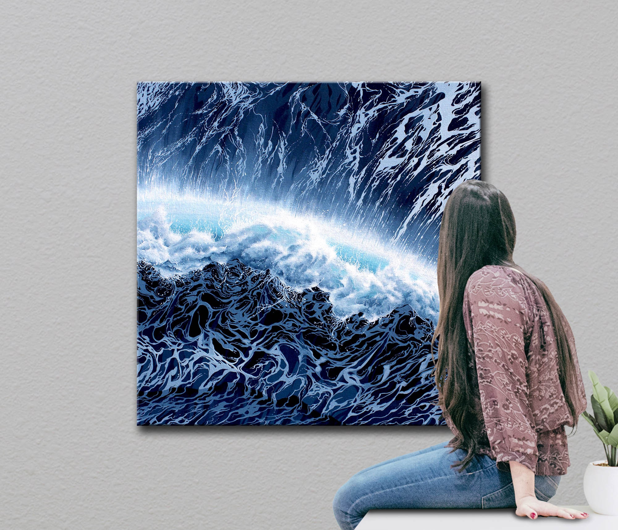 Blue Horizon - Original Acrylic 30