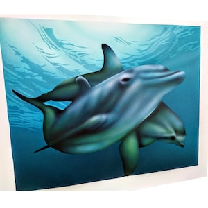 Dolphin Dance - Original Acrylic