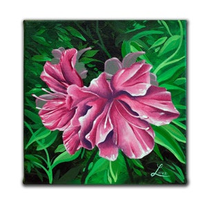 Bloomin&#39; Azaleas - Original Acrylic 6&quot; Wide x 6&quot; Tall