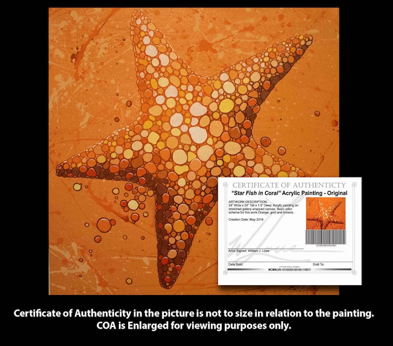 Starfish in Coral Original Painting
