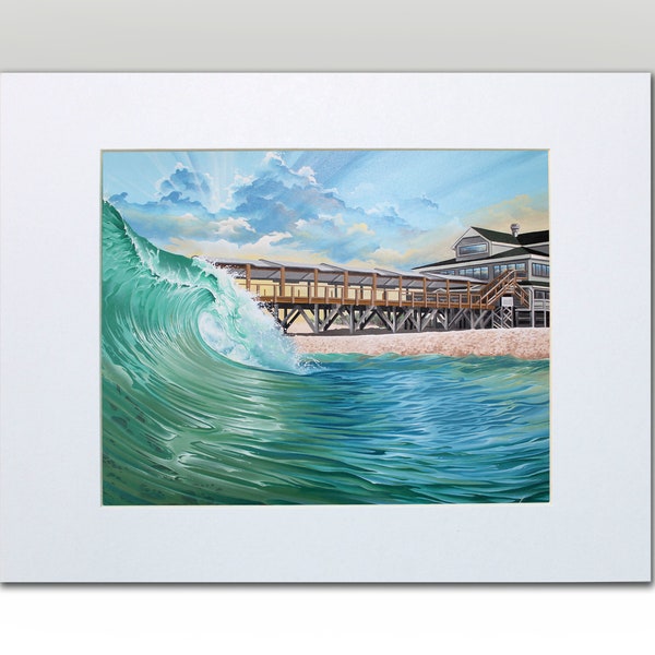 Crystal Pier - Matted Paper Print