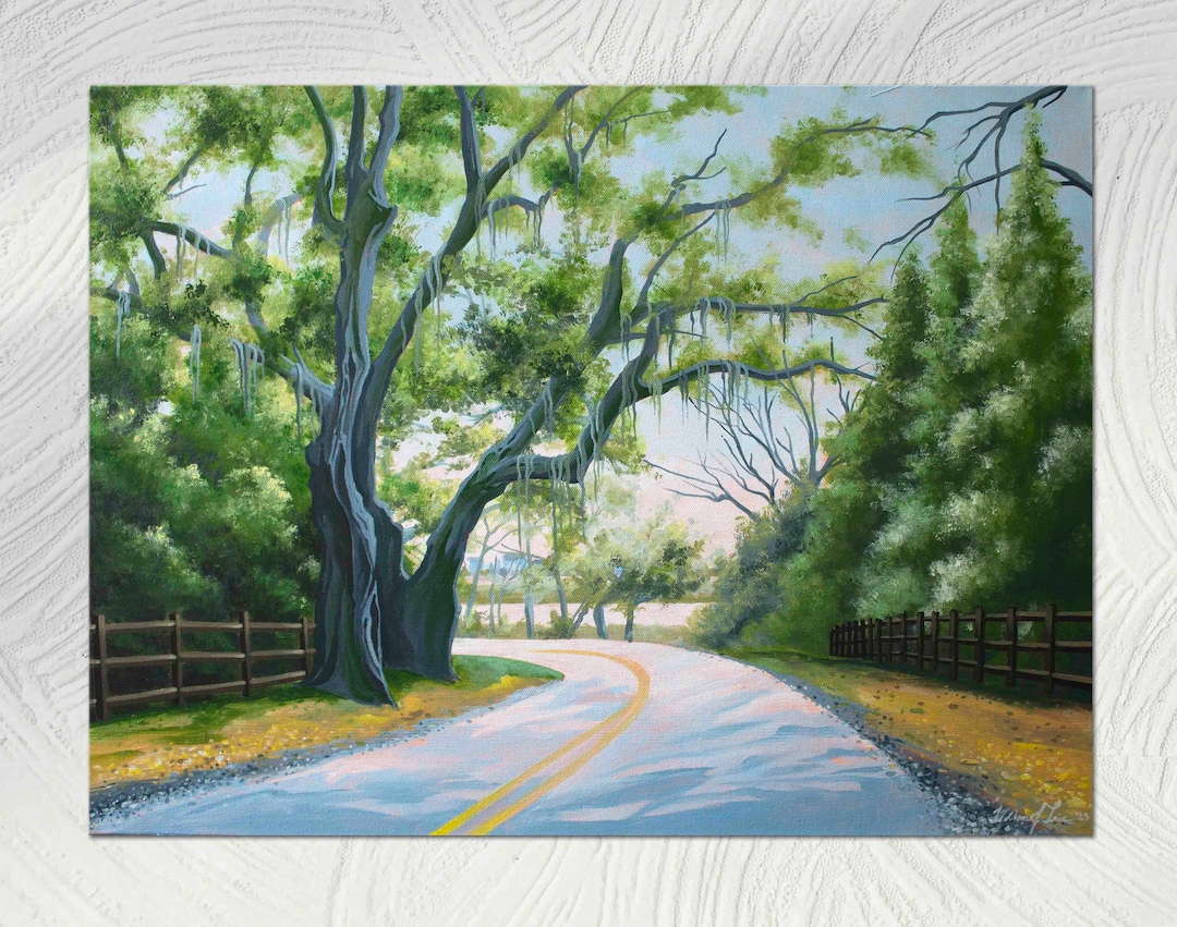 Airlie Road Original Acrylic Painting Etsy