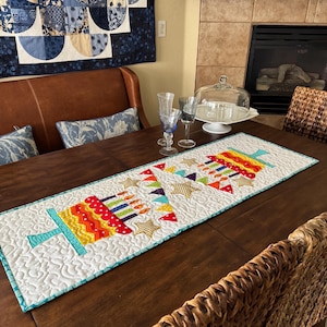 Happy Birthday table runner
