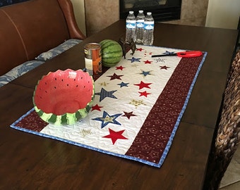 Fourth of July table runner