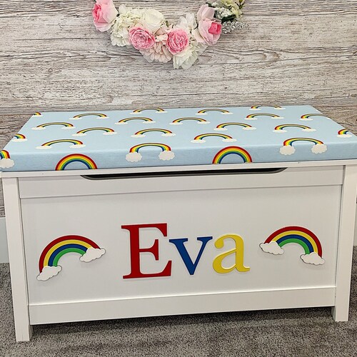 Personalised Toy Box Solid Wood Bespoke Storage Etsy UK