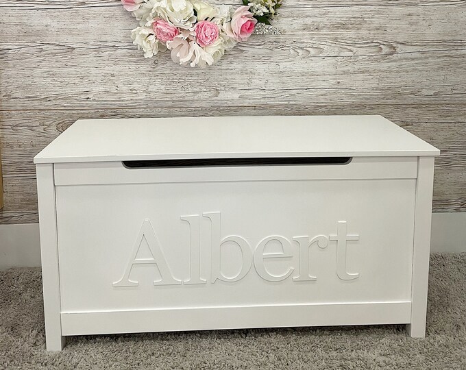Personalised White toy box