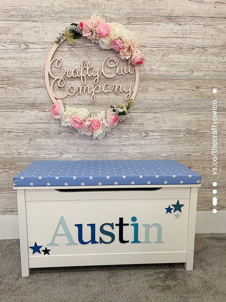 Personalised toy box Etsy