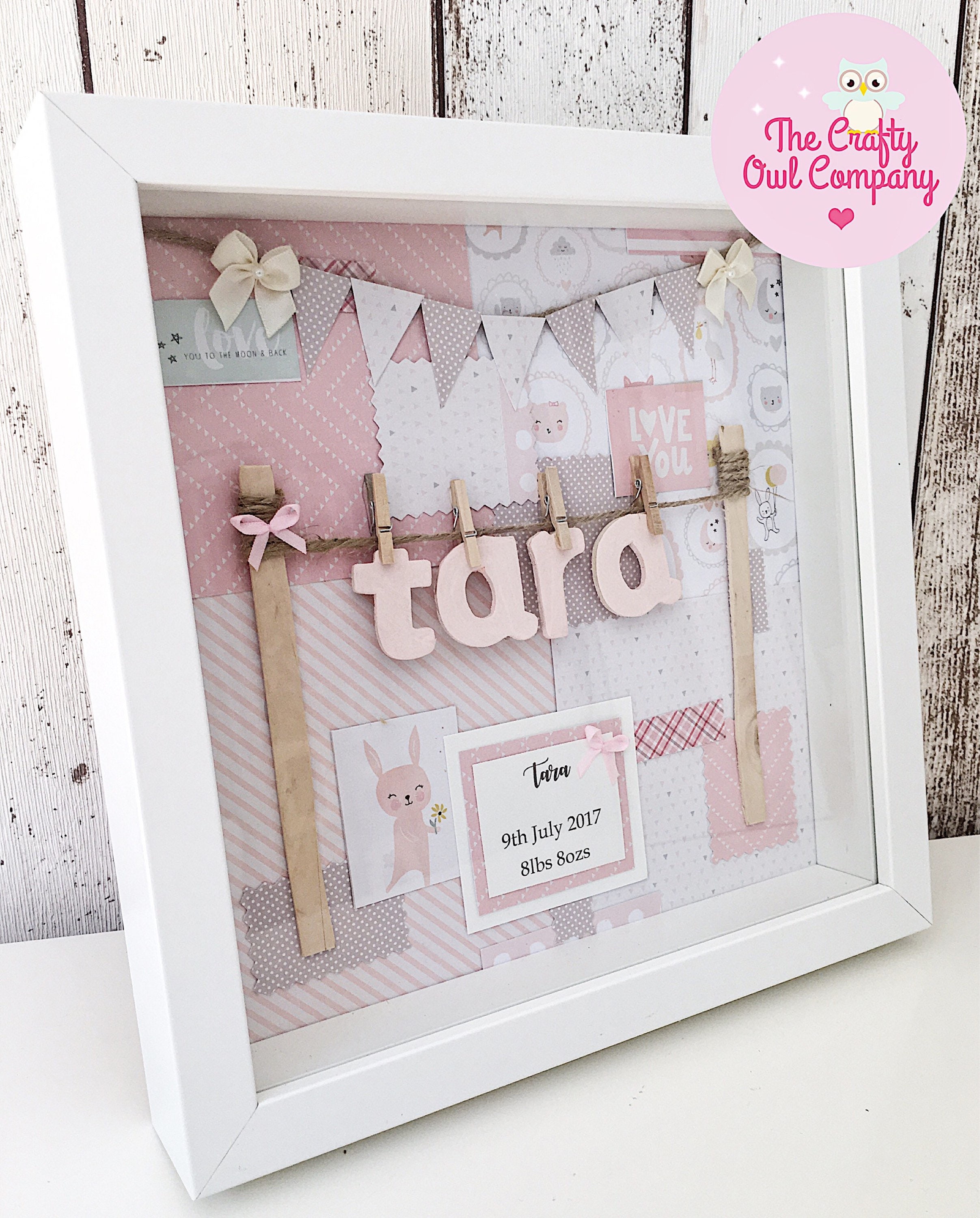 New Baby Keepsake Frame Etsy UK