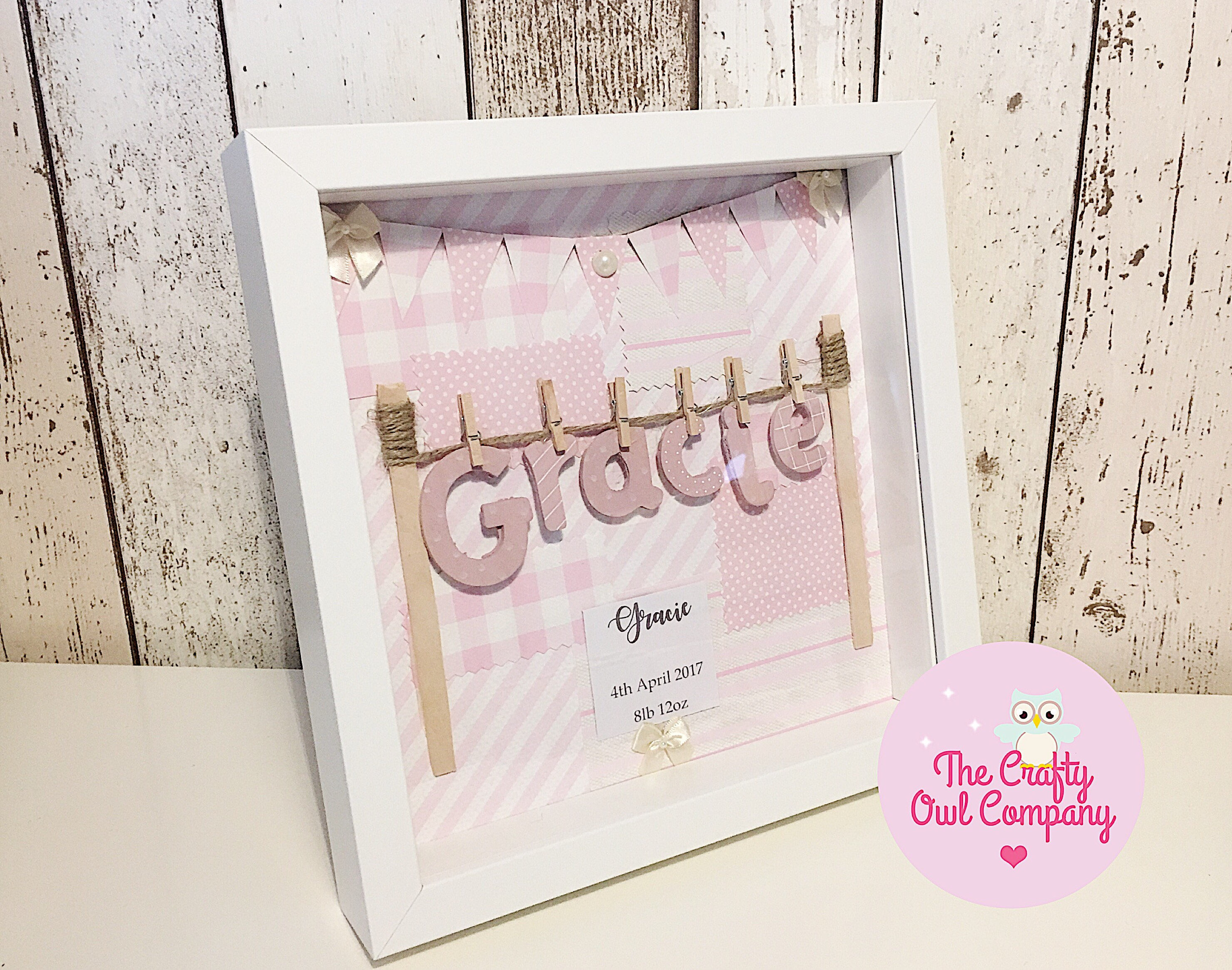 New Baby Keepsake Frame Etsy UK
