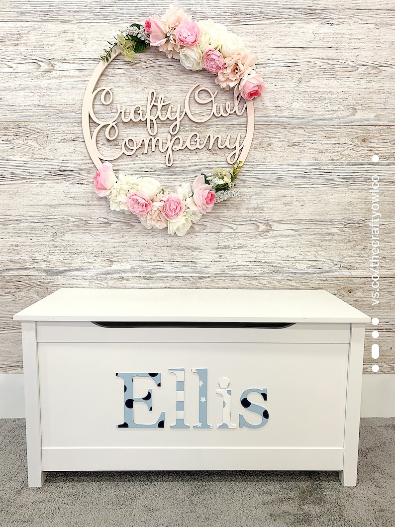 Personalised toy box Etsy
