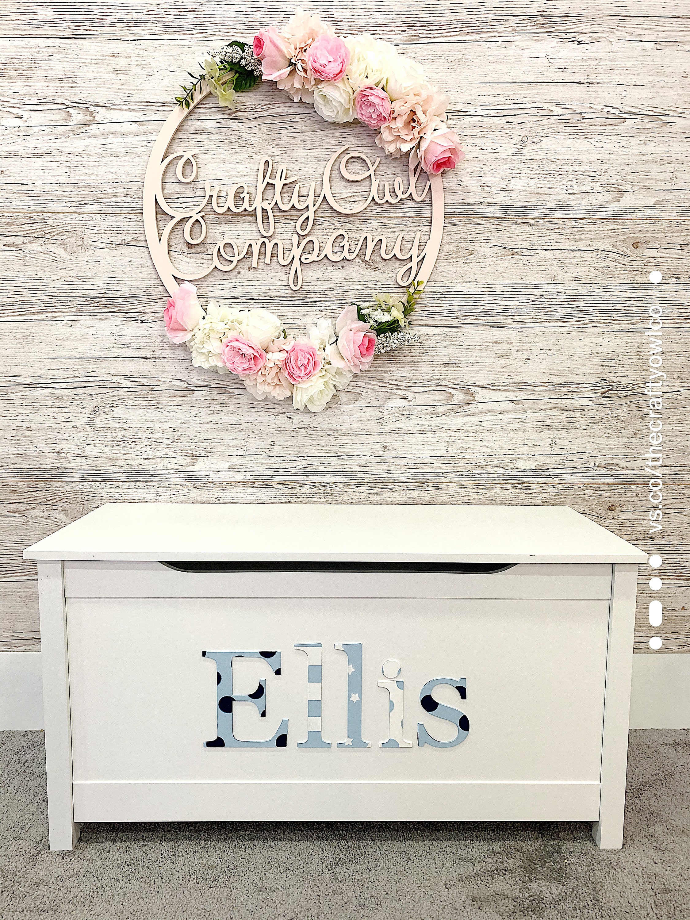 personalised toy storage box