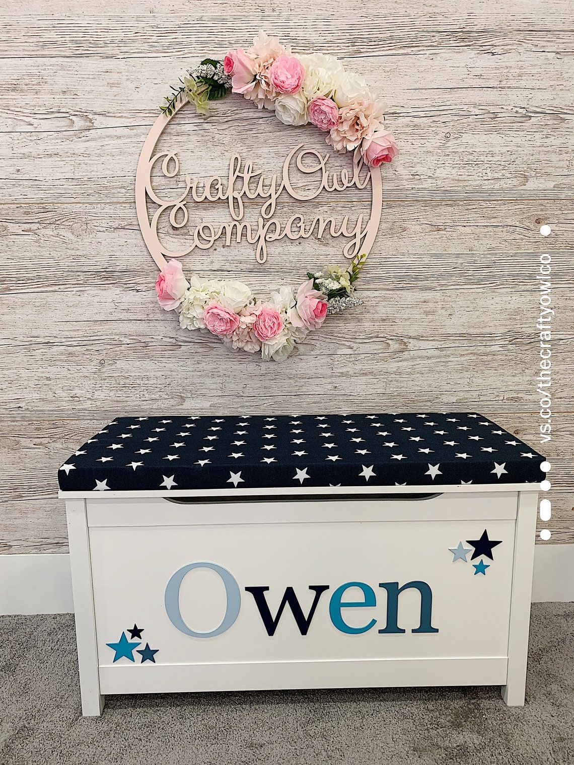 Personalised toy box Etsy