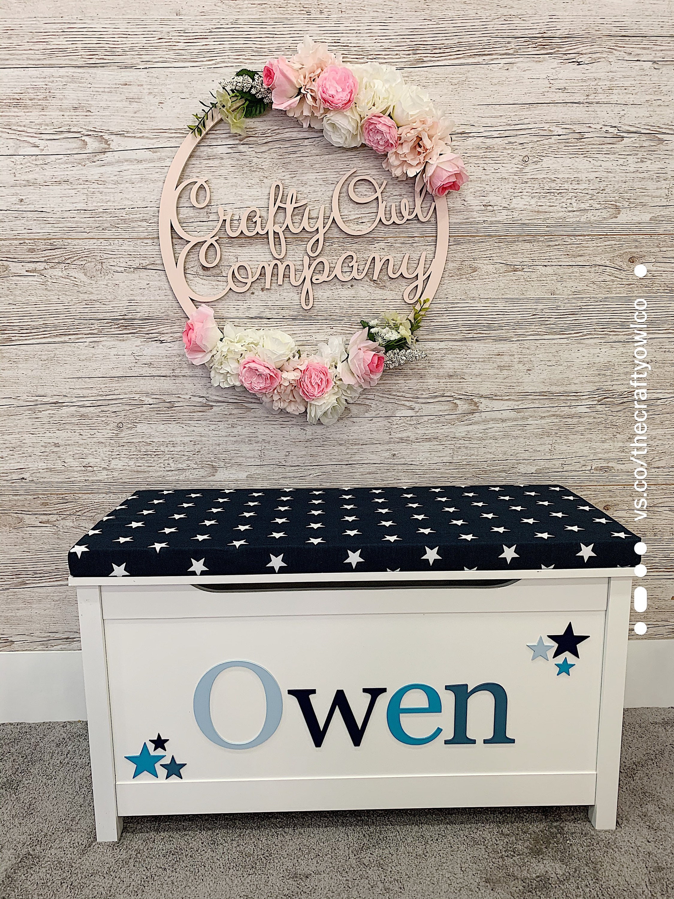 Personalised toy box Etsy