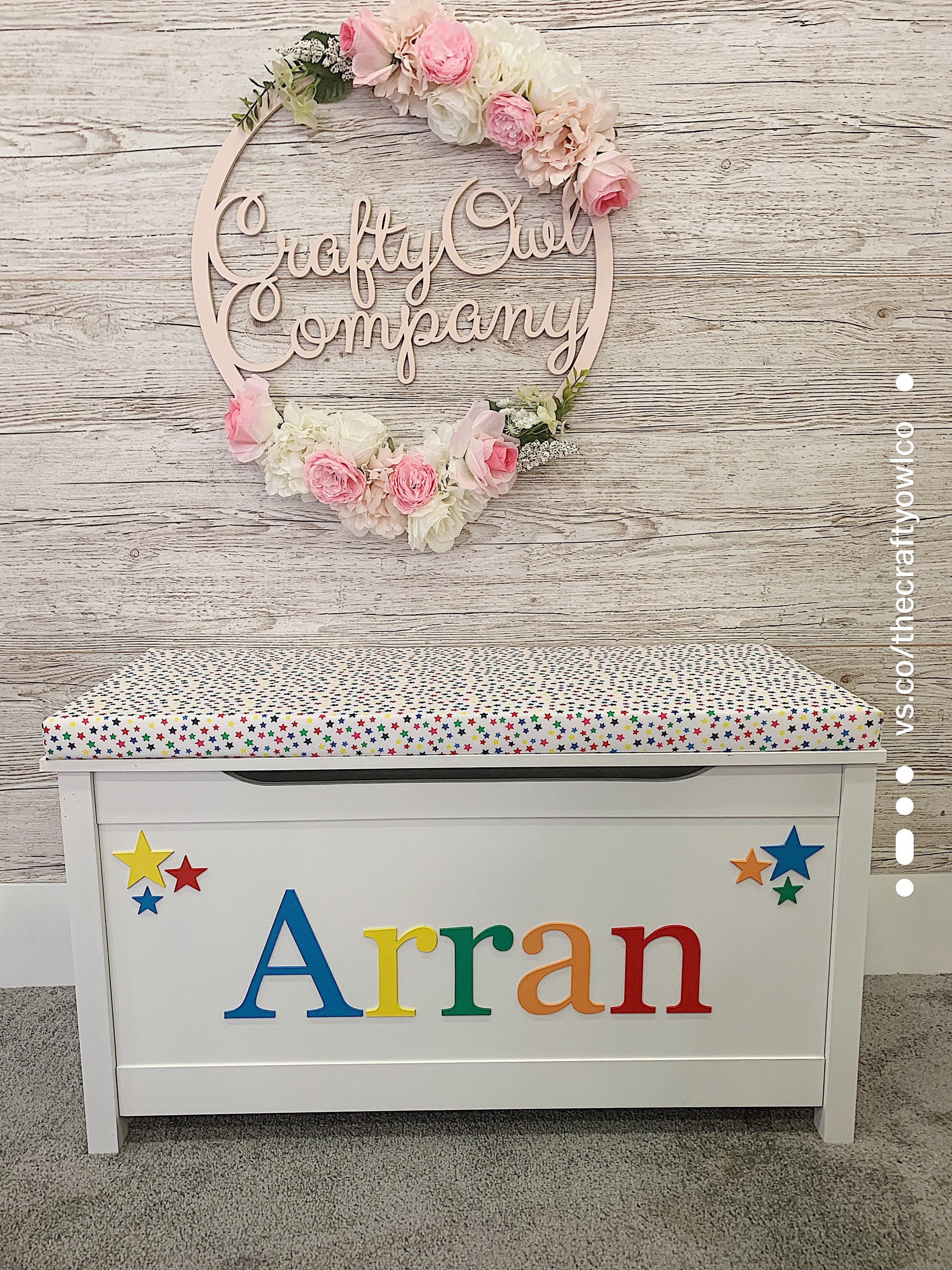 Personalised toy box Etsy
