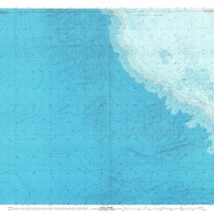 Farallon Islands Bathymetric Fishing Map 1993 - Nautical Chart Print