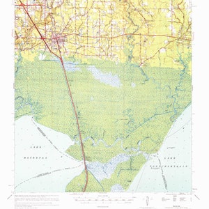 Ponchatoula (LA) Map - 1969
