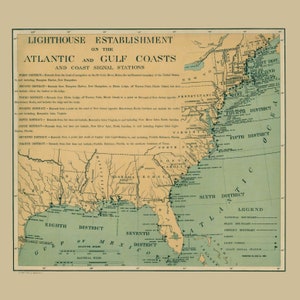 Leuchttürme der Atlantik- und Golfküste - 1898
