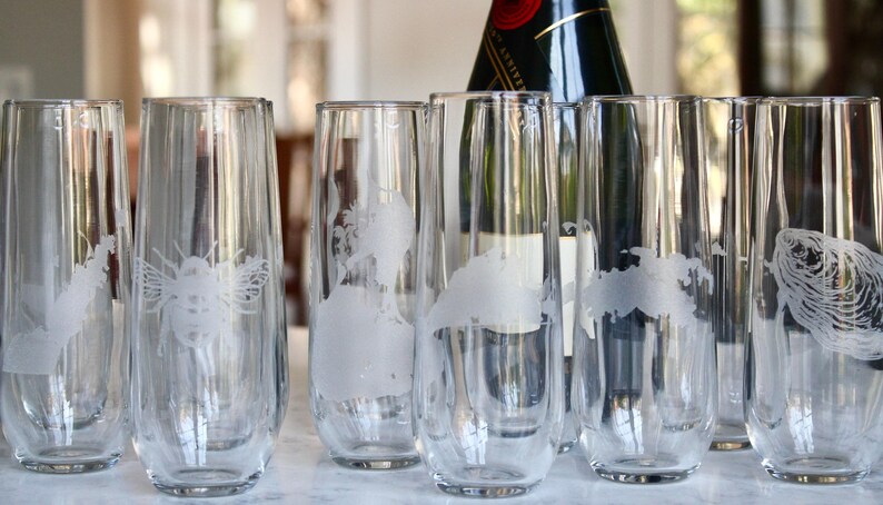 Whidbey Island Map Rocks, Stemless Wine & Pint Glasses image 4