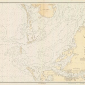 Tampa Bay - Parte meridionale - Mappa storica 1928 - Stampa carta nautica