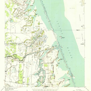 La Leona Texas Topographic Map 1955 - Nautical Chart Print