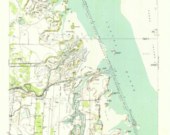 Topografische kaart La Leona, Texas, 1955 - nautische kaart afdrukken