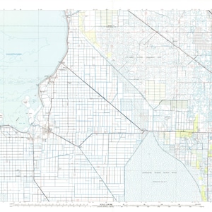 West Palm Beach Karte 1985 - Seekarte Print