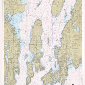 Narragansett Bay (inklusive Newport Hafen) Karte 1981 - Seekarte