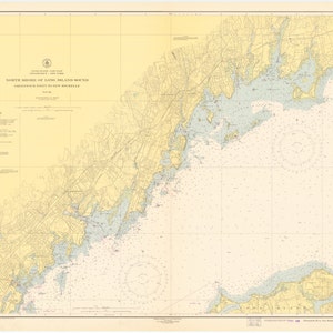 Mapa de Greenwich Point a New Rochelle 1948 - Carta náutica imprimir