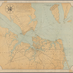 Chesahead Bay - Norfolk Map - Seekarte Print