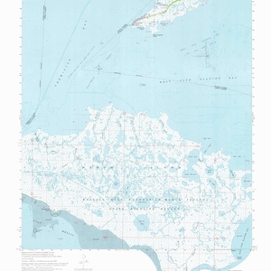 Marsh Island (LA) Carte 1968 - Carte marine - Papier | Toile | Métal