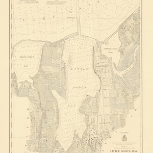 Little Sodus Bay - Lake Ontario Historische Karte 1926 - Seekarte Druck