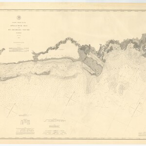 Mappa di Apalachee Bay & St. Georges Sound Map 1883 - Stampa Carta Nautica