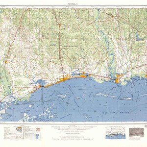 Mapa móvil - 1957 - Impresión de cartas náuticas