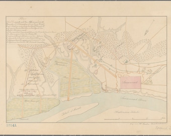 Savannah Map 1778 - Nautical Chart Print