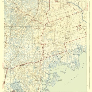 Kaart van Arran, Florida: 1943