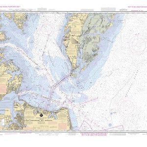 Chesapeake Bay Mappa 1992 (Ingresso) - Carta Nautica Stampa