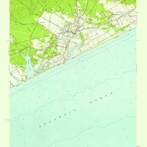 Mapa de East Hampton - 1956